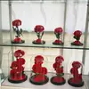 Adorno de Rosa Preservada en Cúpula de Cristal, Caja de Regalo de Rosa Preservada, Regalo de San Valentín, Personalizable, Venta al por Mayor desde el Fabricante