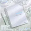 Cuaderno de Hojas Sueltas Brillante, Ligero y Semitransparente para Estudiantes, Cuaderno Rellenable Grueso B5, Cuaderno Macaron de Alto Valor