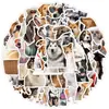 50 Adesivos Fofos de Cachorro Desenho Animado para Celular Tablet Laptop Geladeira Adesivos Decorativos à Prova d'Água Atacado