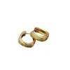 Pendientes de Aro Metálicos Vintage Cepillados para Mujer, Color Simple Dorado y Plateado, Lujo Ligero, Pendientes Elegantes y con Estilo, Accesorios Versátiles