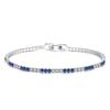 Mecanismo de Cierre Cadena Pulsera de Plata S925 Fila Única Circonita Diamante Artificial Pulsera Venta Directa de Fábrica