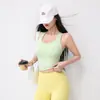 Chaleco de Yoga Profesional Talla Grande Todo en Uno Copa Fija Ropa de Fitness Pilates Sin Mangas Sujetador Deportivo para Correr