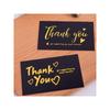 Etiqueta de agradecimiento de papel kraft negro, embalaje de regalo, decoración de regalo, tarjeta de agradecimiento, etiqueta de embalaje para hornear