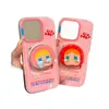 Funda Magnética de Bebé Llorando de Dibujos Animados Linda Adecuada para Funda de Teléfono Apple 16 Pro Max iPhone 15 Dos en Uno 14 Soporte 13