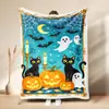 Etsy Cobertor de Flanela para Halloween Casa Halloween Fantasma Fofo Abóbora Escritório Cobertor para Soneca