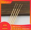 Acessórios diy 2.5*145 30MM cobre puro banhado a ouro em linha reta hairpin deus vara hairpin roupas chinesas acessórios para o cabelo material