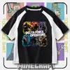 Nova camiseta de verão de desenho animado Delta Force de manga curta para homens, mulheres e crianças, gola redonda, corte solto, top casual, unissex