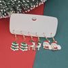 18 pcs brincos de Natal terno Papai Noel floco de neve brincos alce brincos de inverno brincos de venda quente