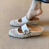 Meias Pantufas Francesas de Solado Grosso Fechadas para Mulheres Verão Uso Externo 2026 Aumento de Altura Birkenstock Recorte de Furo Slip-On Sandálias Frescas