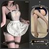Lingerie Sexy Noite Dourada, Traje de Empregada Sedutora, Uniforme de Empregada Sexy e Quente, Pijama Puro Desejo, Qqny Provocante