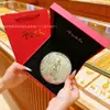 Pastel de Moneda de Oro Hecho de Oro Puro 999, un Símbolo de Prosperidad, Feliz Cumpleaños, Regalo de San Valentín, Regalo para Evento de Negocios de Año Nuevo