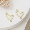 Fábrica corazón carta de amor estrella de cinco puntas disco marca colgante etiqueta aleación material diy accesorios de joyería