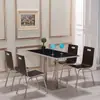 Juegos de mesa y sillas, diseñados específicamente para cafeterías escolares, restaurantes, tiendas de té de burbujas y establecimientos de comida rápida.; mesas y sillas de comedor sencillas de grado comercial