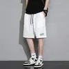 Pantalones Cortos de Seda de Hielo al por Mayor para Hombre, Estilo Delgado de Verano, Marca de Moda, Pantalones Cortos Sueltos Casuales de Cinco Puntos de Longitud Media, Pantalones Cortos Deportivos de Baloncesto
