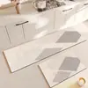 Alfombrilla de Piso de Tierra de Diatomeas Estilo Nórdico Fácil de Cuidar, Absorbente de Agua y Resistente al Desgaste Alfombrilla Larga para Pies, Doméstica Resistente a la Suciedad y Antideslizante Alfombrilla para Piso de Cocina