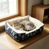 Cama para perro apta para todas las estaciones, cama para gato, cama de invierno para perro, cálida en invierno, colchón para perros pequeños y grandes, accesorios para mascotas
