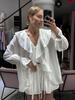 Conjunto Informal de Moda con Volantes Inspirado en el Diseño Europeo y Americano 2026 Primavera/Verano Nuevo Top Cardigan con Cordones y Shorts Ropa para Mujer