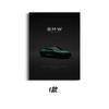 Póster Temático de Coche Bmw, Pintura Decorativa de Modelo Genial, Diseño de Textura de Fondo Negro, Pintura Colgante Súper Simple Shien Dropshipping