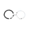 Pulseira de Contas de Trevo de Quatro Folhas de Concha para Mulheres, Pulseira Exquisita de Pedra Olho de Gato de Nicho de Luxo Leve, Presente de Joia de Mão para Casal Estudante