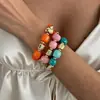Pulsera elástica de acrílico con diseño geométrico irregular transfronteriza europea y americana, pulsera estilo ins coreano, joyería de diseño de nicho
