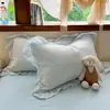 Juego de cuatro piezas de gasa de doble capa 100% algodón estilo francés grado A, 60 unidades, juego de ropa de cama de tres piezas de gasa de algodón fresca y suave