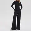 Conjunto Fitness Esportivo Lu 2026 Novo Outono/Primavera Jaqueta Casual para Corrida Conjunto para Treino Yoga Calça Flare de Pernas Largas