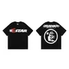 Transfronterizo Hellstar Hellstar Verano Nuevo Marca de Moda Europea y Americana Camiseta de Manga Corta Holgada para Hombre y Mujer Nfc