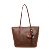 Bolsa Tote Simples de Grande Capacidade 2026 Novo Estilo Bolsa de Ombro Único Feminina Moda para o Trabalho Versátil Retrô Casual Estilosa