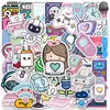 50 Pegatinas Digitales de Graffiti Lindas de Dibujos Animados para Decorar Fundas de Teléfono, Patinetas, Refrigeradores, Carpetas y Calcomanías Impermeables para Uso Transfronterizo