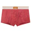 Roupa Íntima Masculina Huajie Listrada Longa Texturizada Atacado Simples Cintura Média Tamanho Grande Respirável Cueca Boxer Masculina Pode Ser Enviada em Nome de Outros