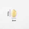 Ping An Joy Colgante de Oro Arena Colgante Pulsera DIY Accesorios de Pulsera Gufa Oro Marca Xiaofu Accesorios de Cuentas de Campana