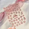 Arte de Uñas con Nuevos Pegatinas en Relieve de Fuegos Artificiales Deslumbrantes y Coloridos, Uñas Adhesivas Románticas Coloridas con Destellos Láser y Relieve de Concha