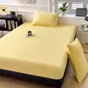 Falda de Cama de Felpa de Leche Engrosada Pieza Única Protector de Colchón para Sueño Profundo Cálido de Invierno Individual Antideslizante Cubierta de Cama Cobertura Completa Resistente a Manchas
