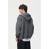 ANSWER ME Colección Otoño/Invierno: Suéter de Punto Simple y Elegante, Cárdigan de Punto con Capucha para Hombre, Ropa de Punto, M58