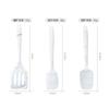 Utensilios de Cocina de Silicona Patrón Mármol Raspador de Crema Juego de 5 Piezas Herramientas para Hornear Espátula Juego de Brochas para Aceite Pastel Pan