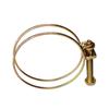Abrazadera Doble de Alambre Galvanizado para Manguera Abrazadera Doble de Alambre de Acero para Manguera Abrazadera de Alambre de Hierro para Manguera Abrazadera Doble de Alambre Espeso para Manguera Abrazadera para Tubería de Agua Abrazadera para Correa de Agua