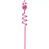 Futebol Rosa para Meninas Canudos Espirais Coloridos Decoração para Bebidas Acessórios para Bebidas Canudos Coloridos Espirais Atacado