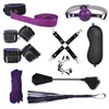 Comercio exterior diez piezas accesorios sm esposas clip para pezón juguetes sexuales bola para la boca tapón de boca traje de atadura suministros sexuales para adultos