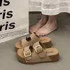 Nuevas Sandalias de Playa que Aumentan la Altura Birkenstock Super Calientes de una Sola Tira Chanclas de Suela Gruesa Para Mujer Verano Uso Exterior Sensación 2026 Sandalias de Alta Calidad