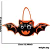 Accesorios Fotográficos para Fiesta Navideña, Decoraciones de Ambiente, Bolsa de Fieltro de Calabaza Fantasma, Bolsa de Dulces de Halloween, Bolsa para Pedir Dulces