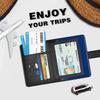 Soporte para Pasaporte de Amazon Bolsa para Guardar Documentos de Avión Anti-Robo Cepillo Cuero PU RFID Soporte para Boletos Bolsa para Documentos Listo en Stock