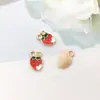 1 Peça de Acessório de Joia Esmaltado Vermelho, Peixe Marinho Animal Esmaltado DIY Pingente de Colar Pulseira Acessório de Joia Atacado