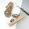 Sapatos de Solado Grosso Xishuangbanna Estilo Étnico Sandálias de Praia Moda de Verão Chinelos Confortáveis para Férias Roupas de Exterior Femininas