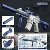 Pistola de Agua Eléctrica M416 para Niños Ráfaga Carga Rociador de Agua Pistola de Juguete Gran Capacidad Niño Portátil Exterior Verano