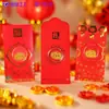 Adesivo de Celular com Folha de Ouro 2Mg com Dourado na Superfície, Envelope Vermelho Criativo para a Princesa Ficar Rica, Brinde de Evento Promocional da Loja de Ouro