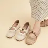Mocasines de Malla con Suela Suave para Mujer 2026 Primavera/Verano Nuevo Estilo Inspirados en Chanel con Pedrería Huecos Transpirables Zapatos Planos Mary Jane