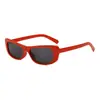 Gafas de Sol Cat-Eye Iguales a las de Jennie, Montura Pequeña Estrecha de Alta Gama Protección Solar Vacaciones Fotografía Callejera Gafas de Sol Anti-UV para Mujer