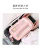 Bolsa de tres piezas transparente de PU para maquillaje y artículos de tocador, bolsa de baño de PVC de gran capacidad, bolsa de almacenamiento portátil semitransparente esmerilada para mujer