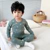 Ropa de otoño para bebé con cintura alta y protección abdominal, pantalones de otoño, ropa interior infantil sin huesos, pijamas gruesos de algodón para otoño e invierno.