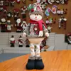 Decoração de Boneca de Natal Papai Noel Boneco de Neve Rena Boneca Decoração de Janela Boneca Criativa Presente